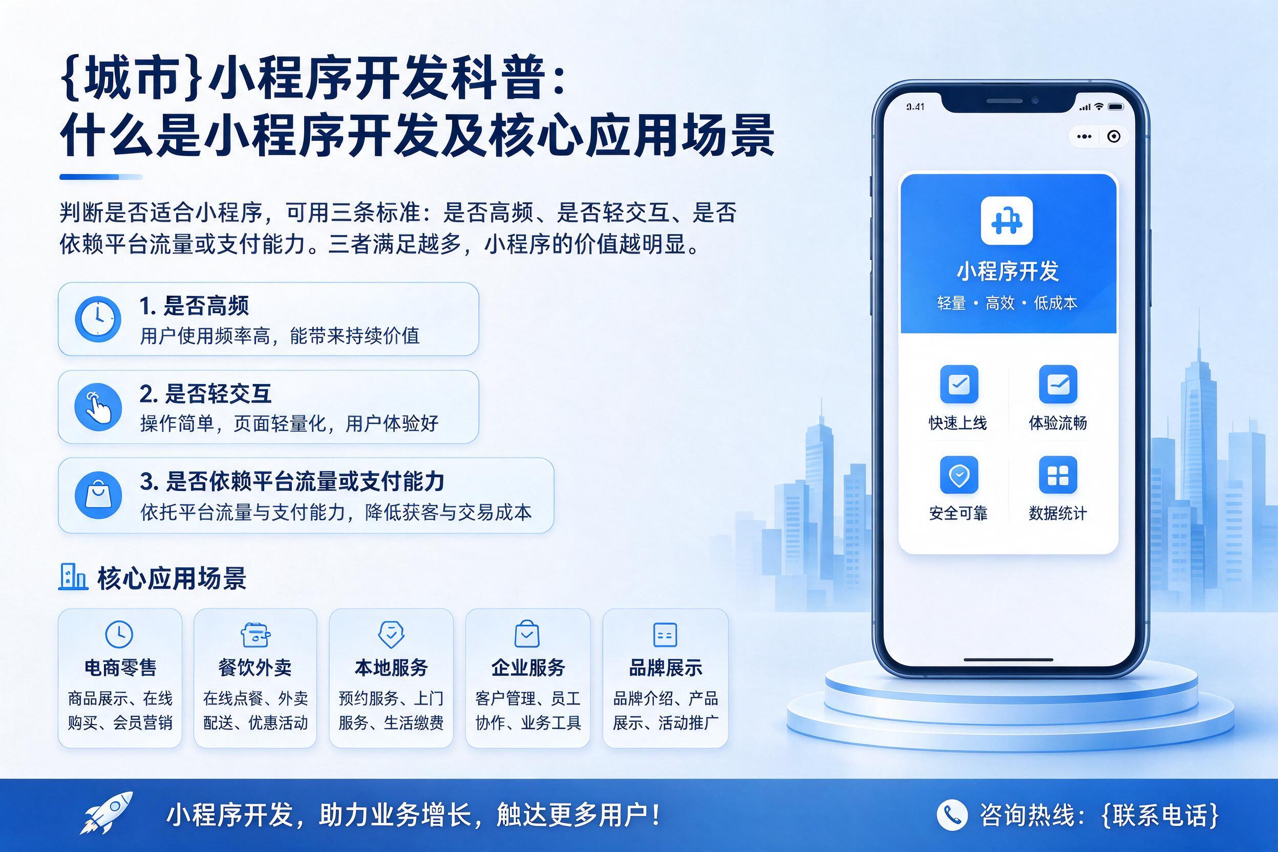 定海小程序开发科普：什么是小程序开发及核心应用场景